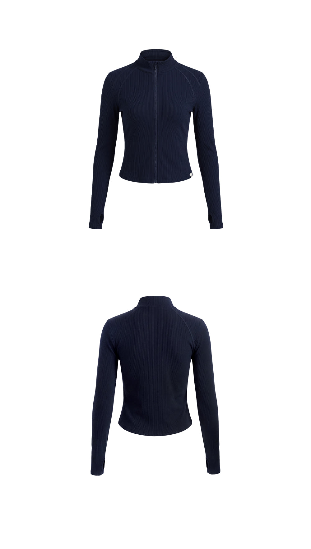 Essential Ribbed Relaxed Zip-Up