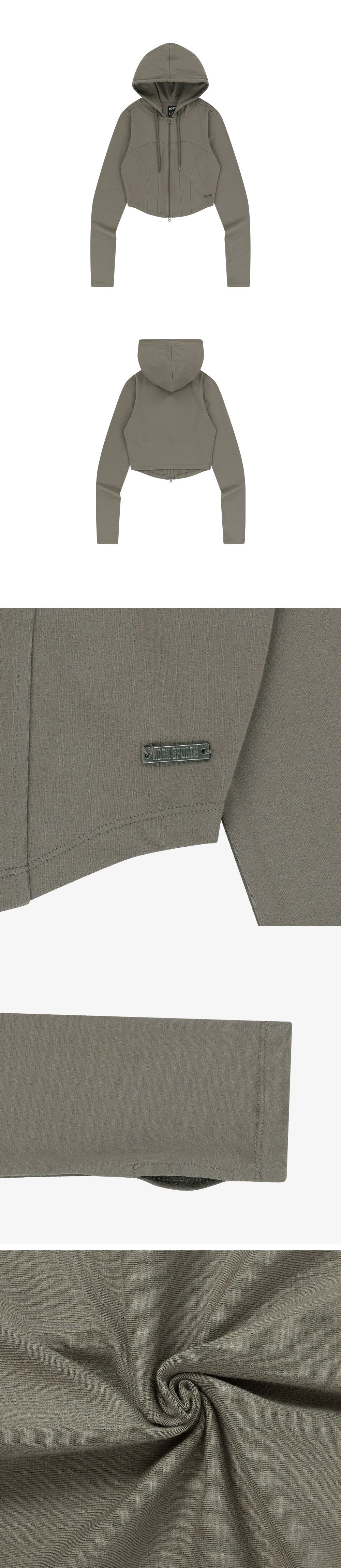Womens Soft Heartline Zip-up Hoodie