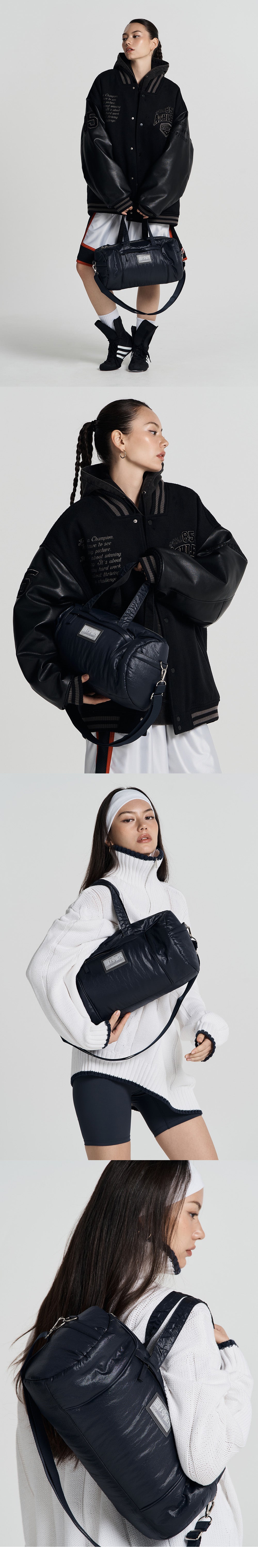 Glossy Nylon Duffle Bag