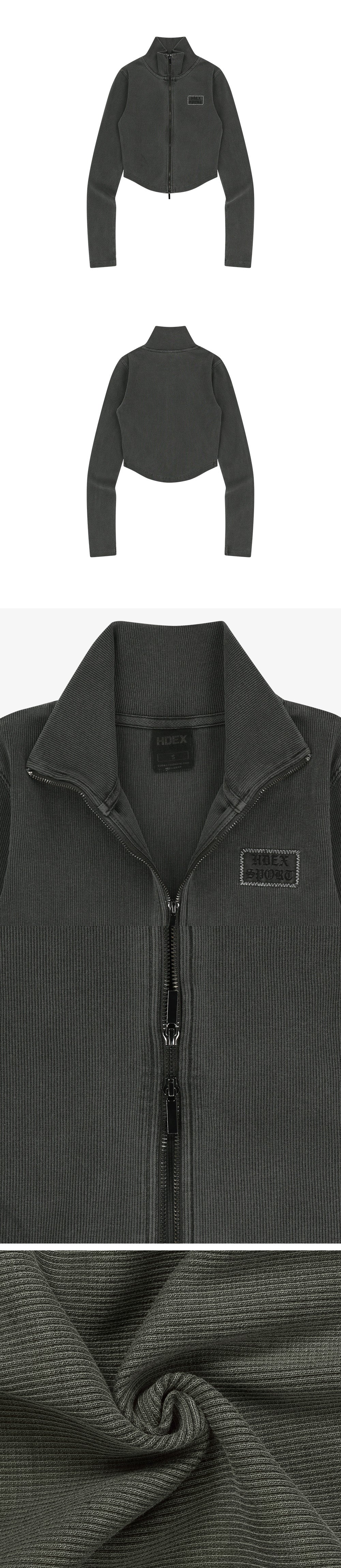 Womens Pigment High Neck Zip-up