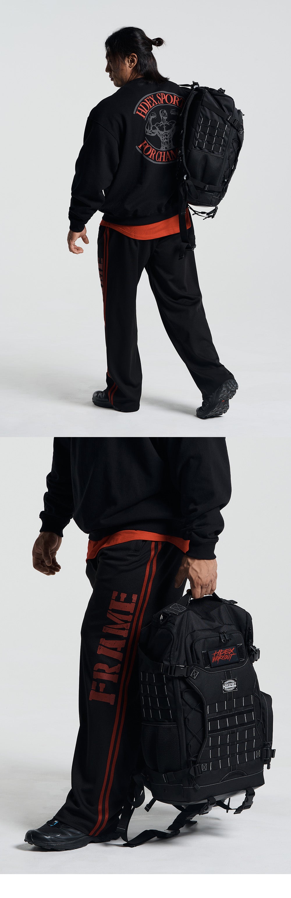 Gym Cordura Textual Backpack