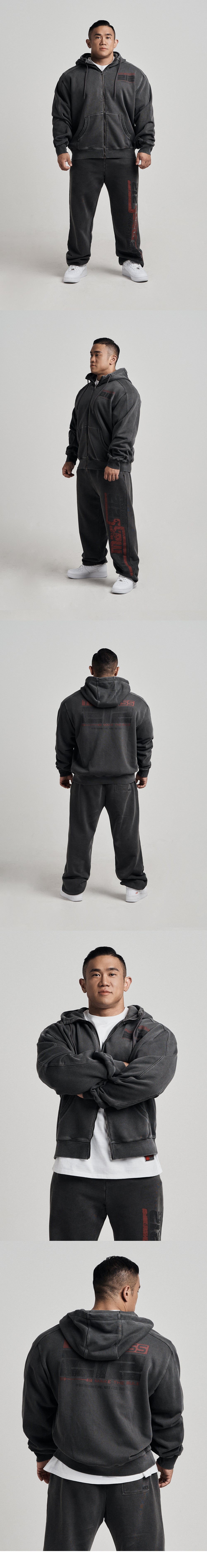 The Mass 212 Pigment Hoodie Zip-up