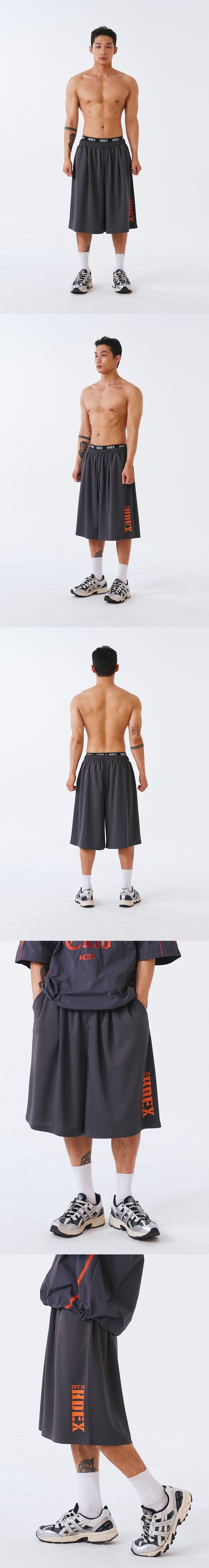 Classic Pintuck Mesh Shorts
