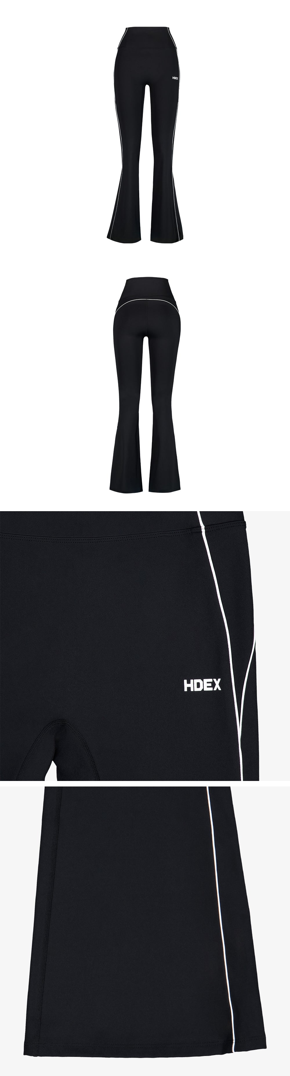 Women`s Support Piping Bootcut Leggings