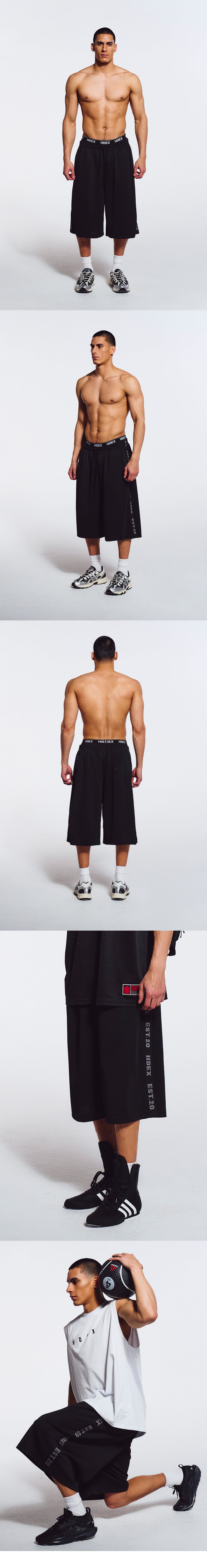 Tape Mesh Bermuda Shorts