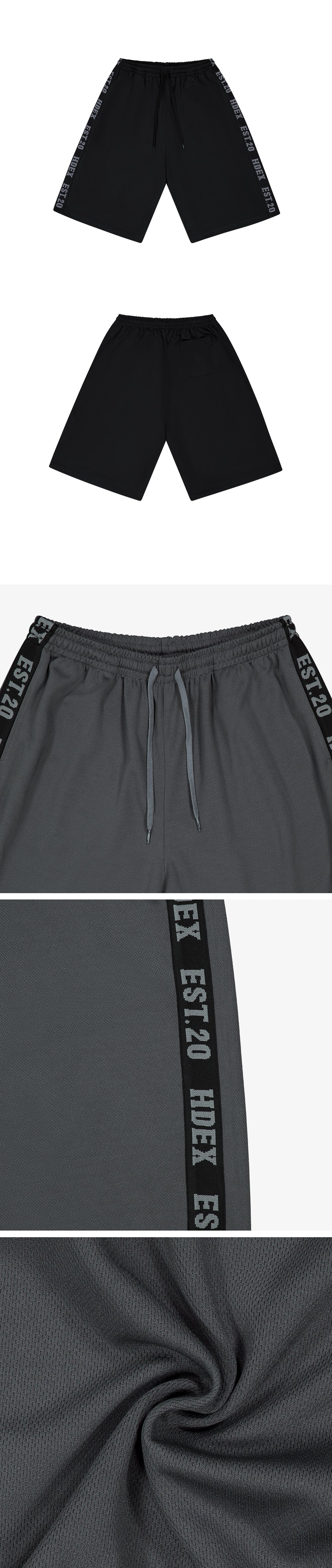 Tape Mesh Bermuda Shorts