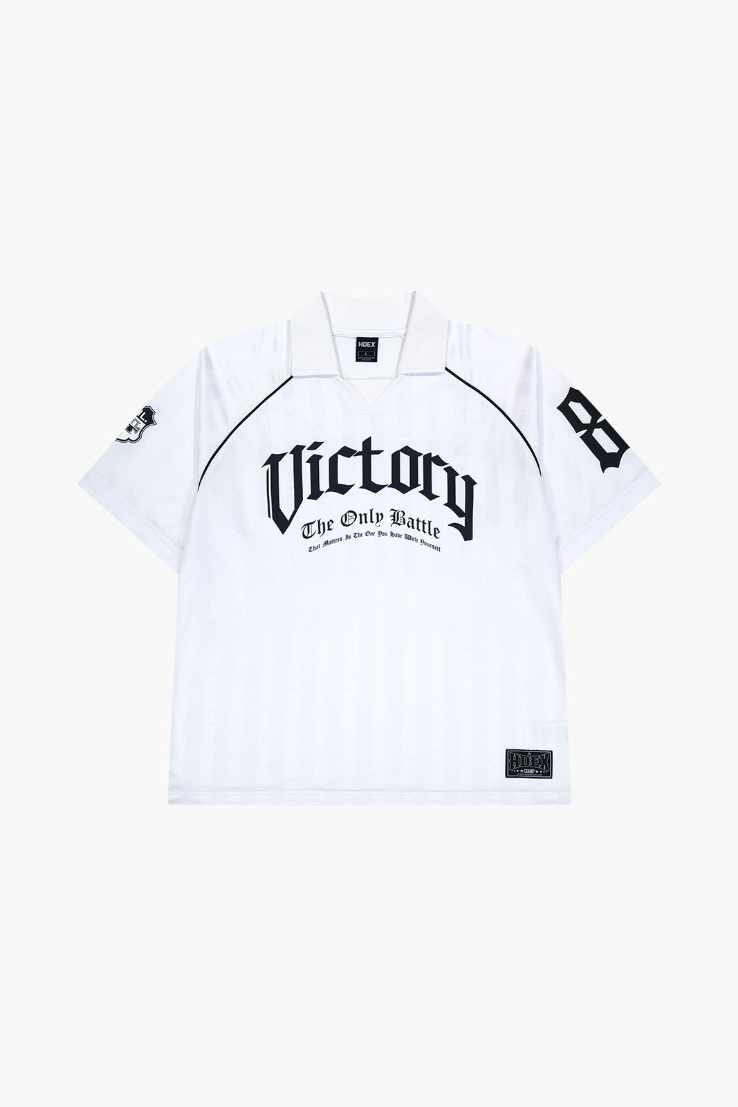 【韓国 HDEX】VICTORY STRIPED COLLAR SHORT SLEEVE Victory Striped Collar Short Sleeve – HDEX Hong Kong