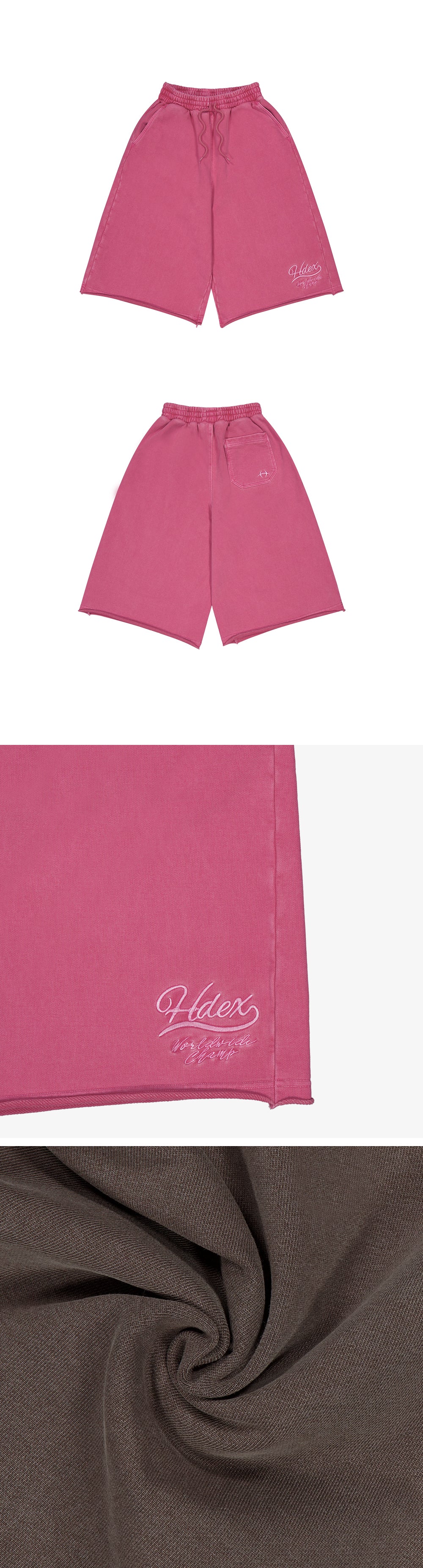 Women`s Pigment Cutting Bermuda Shorts
