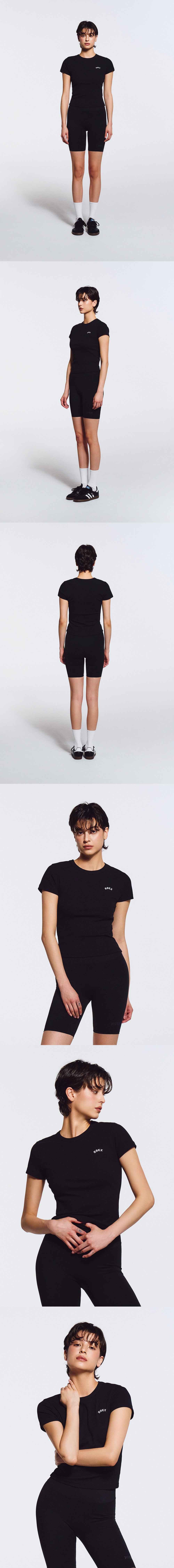 Essential Ribbed Relaxed Fit Short Sleeve
