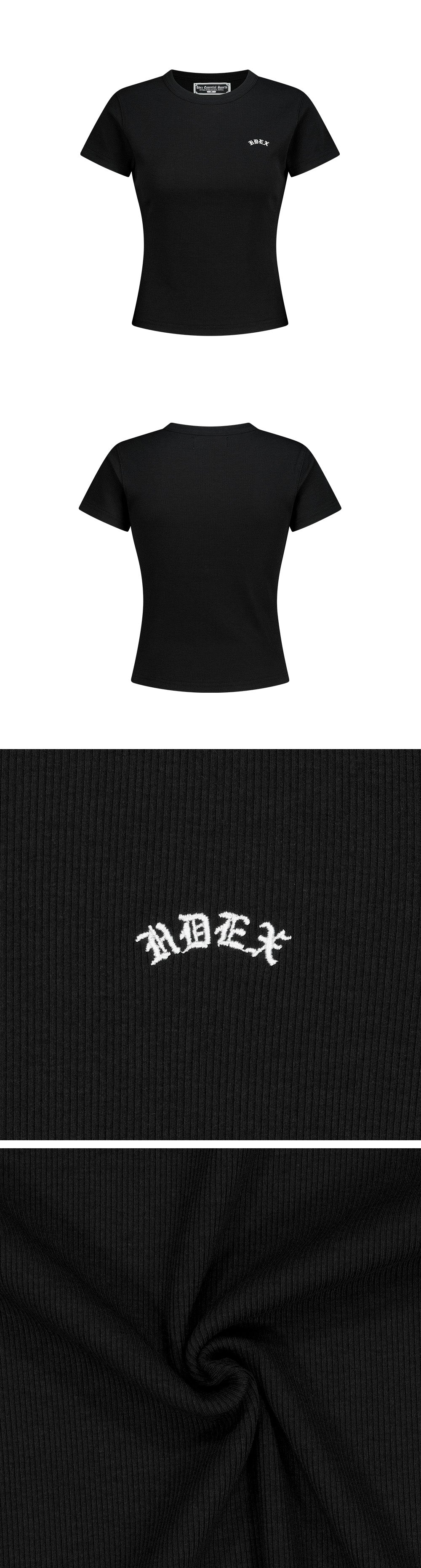 Essential Ribbed Relaxed Fit Short Sleeve