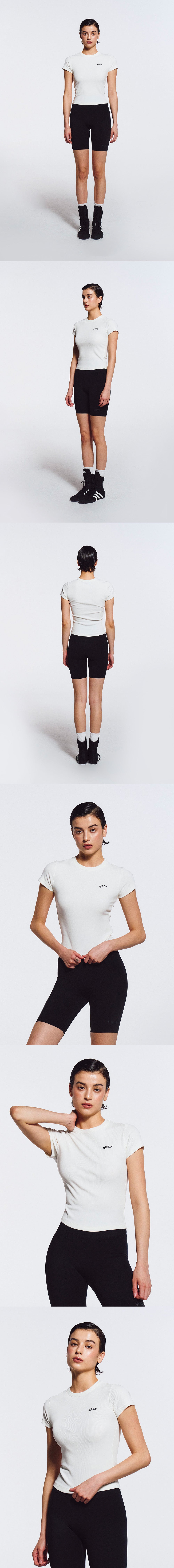 Essential Ribbed Relaxed Fit Short Sleeve