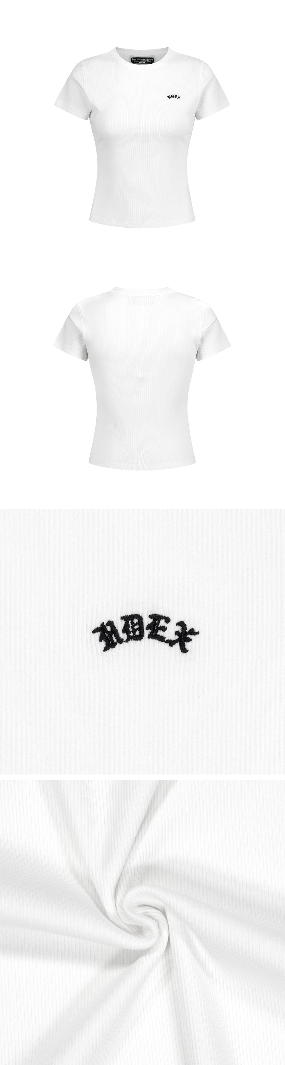 Essential Ribbed Relaxed Fit Short Sleeve