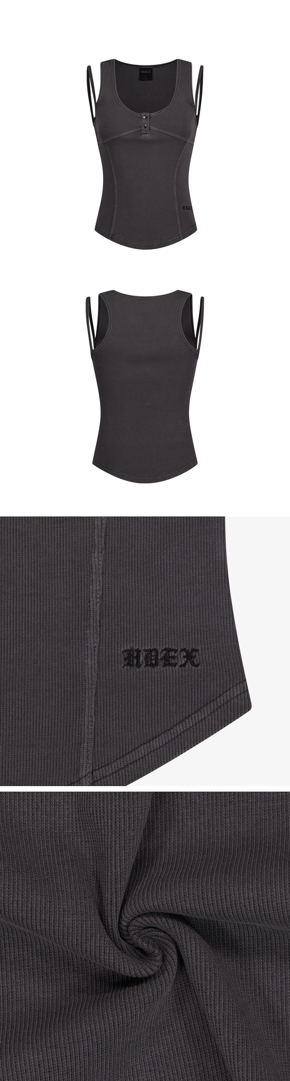 Women`s Pigment Double Layer Tank Top