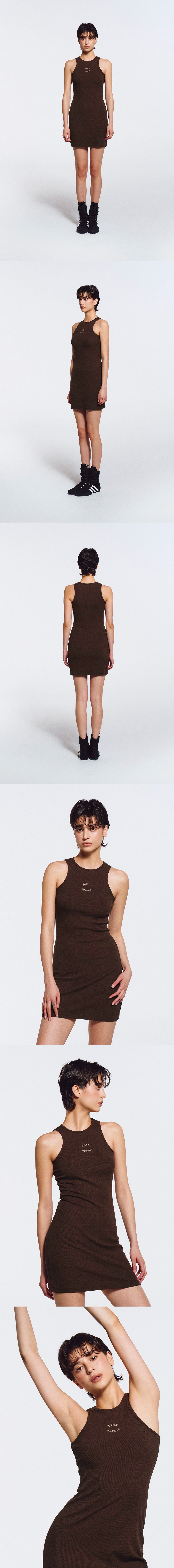 Essential Ribbed Halter Dress