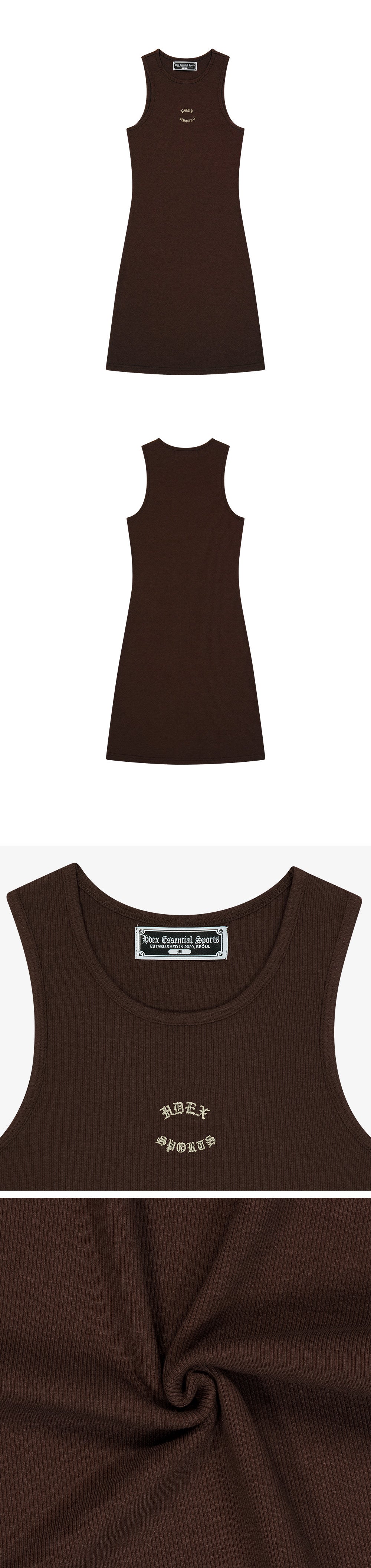 Essential Ribbed Halter Dress