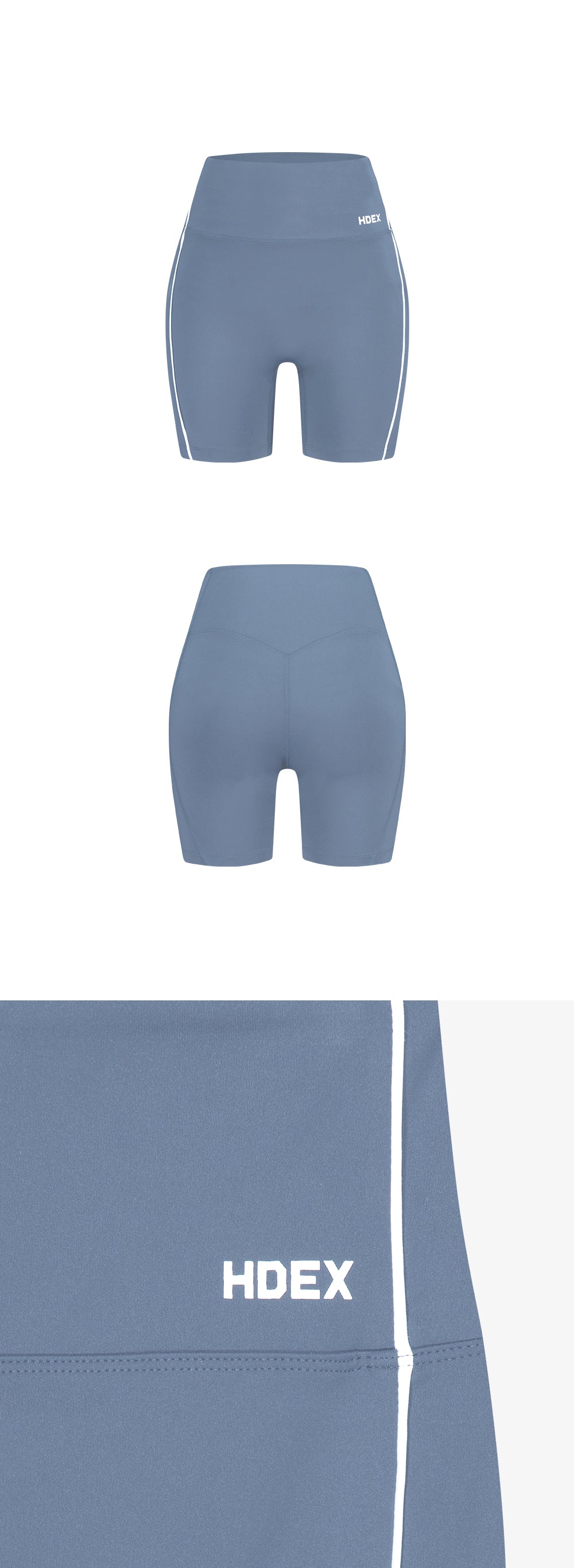 Womens Support Piping 3.5 Biker Shorts