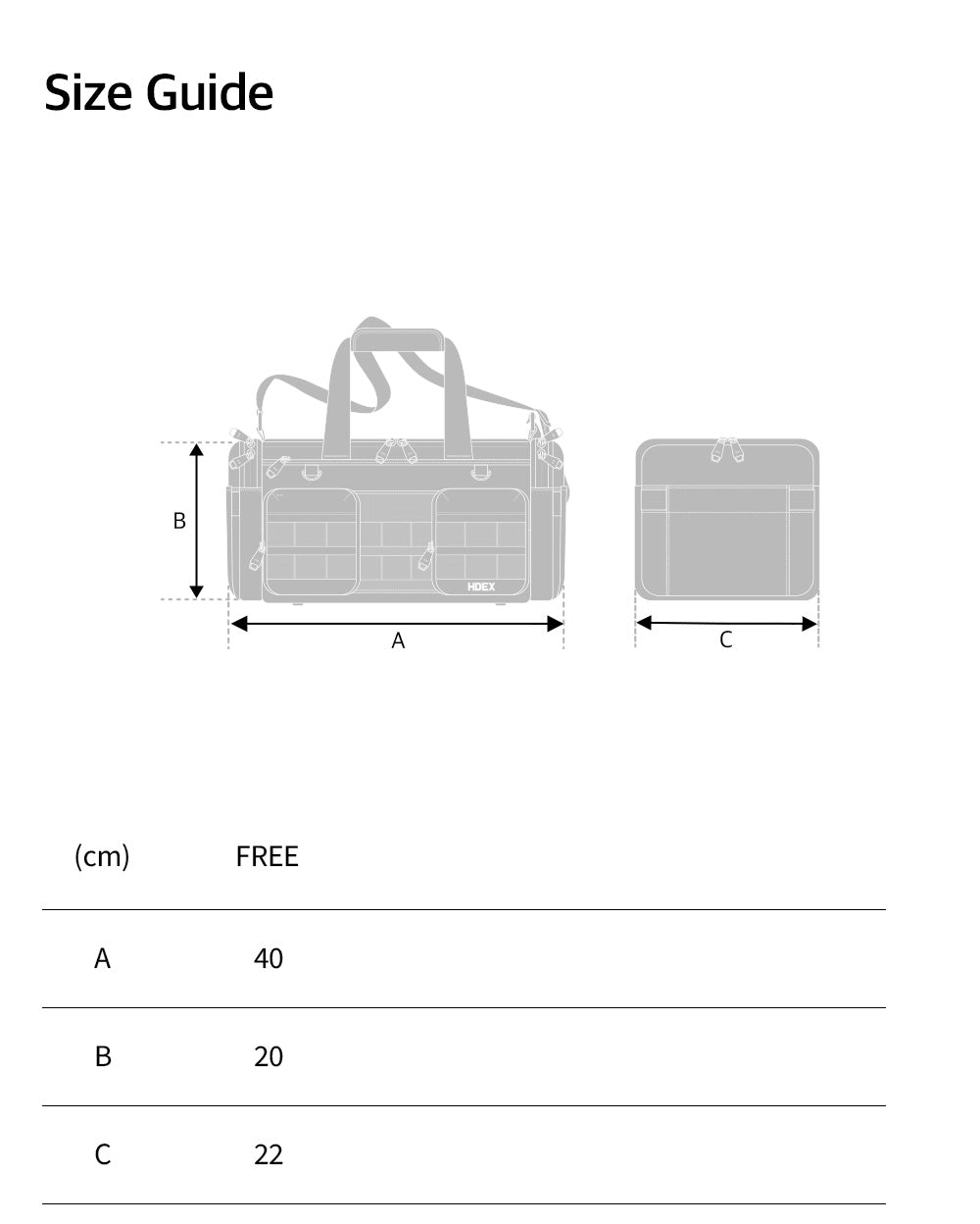 Gym Mini Duffel Bag 16L