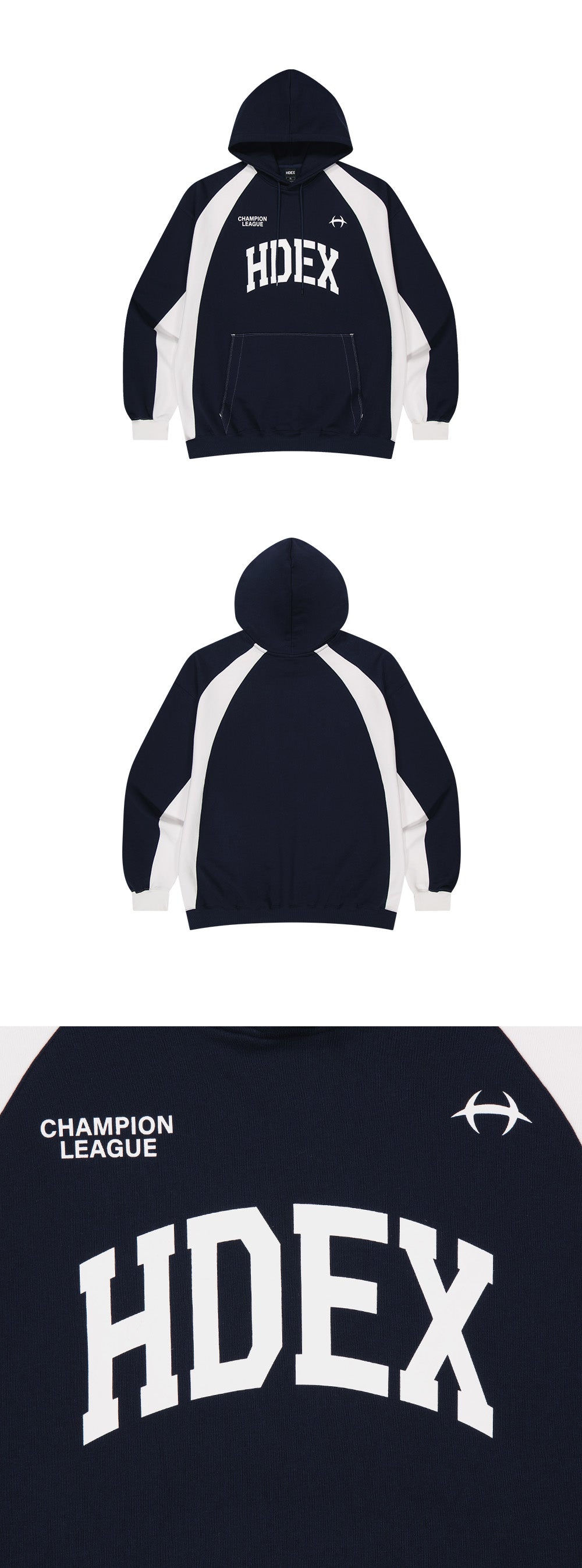 Side Color Block Hoodie