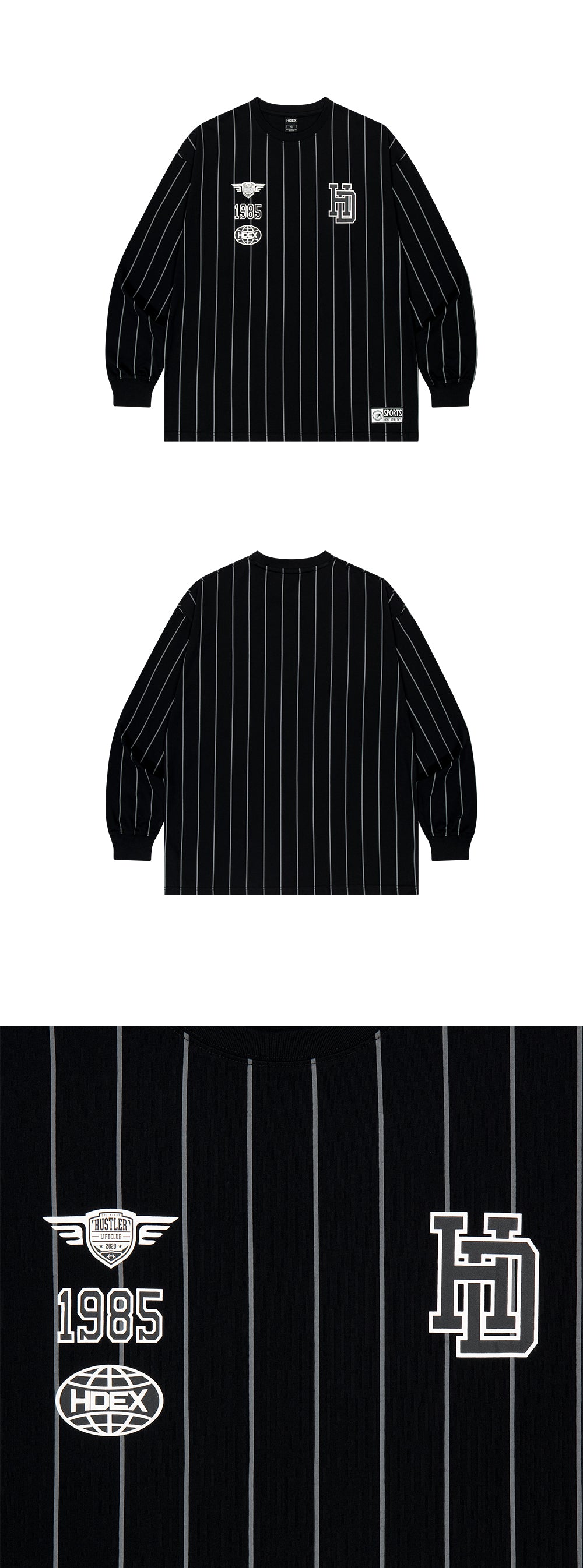 Stripe Sports Long Sleeve