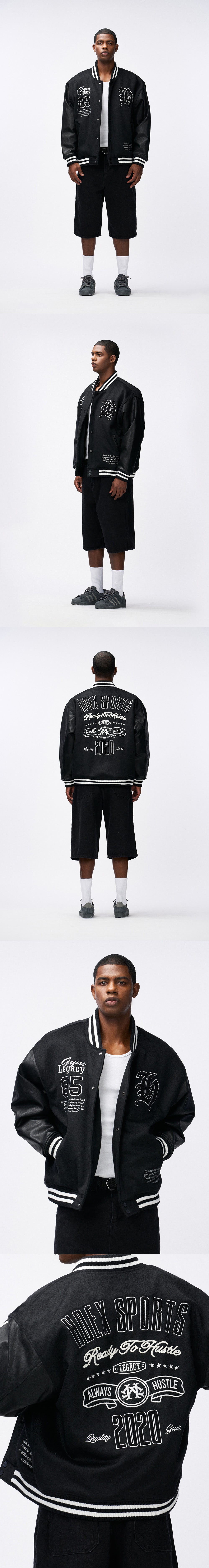 Padded Varsity Wool Jacket