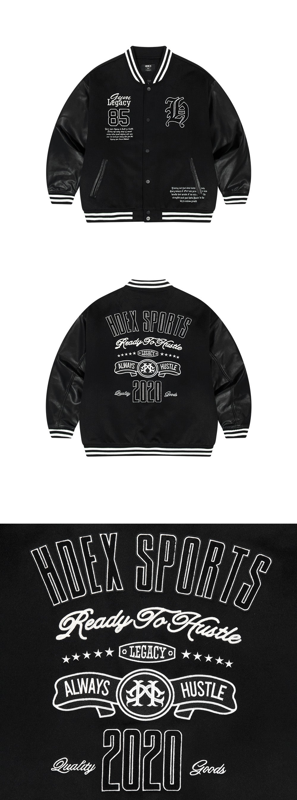 Padded Varsity Wool Jacket