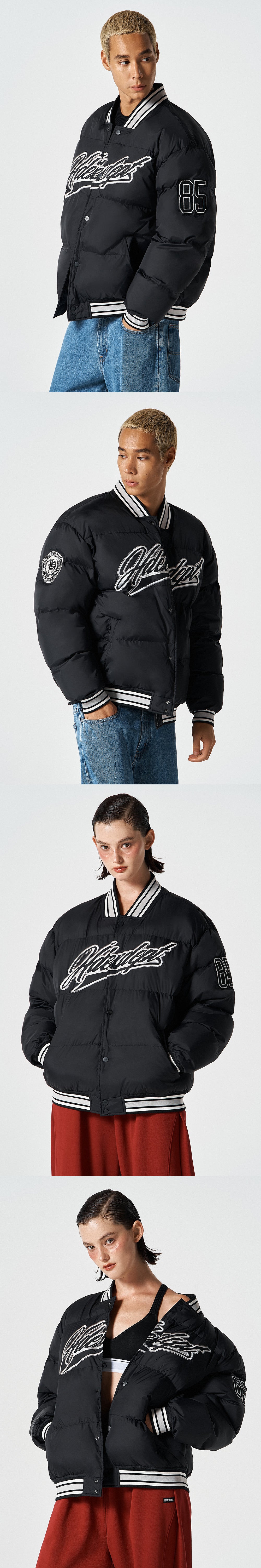 Padded Baseball Puffer Jacket