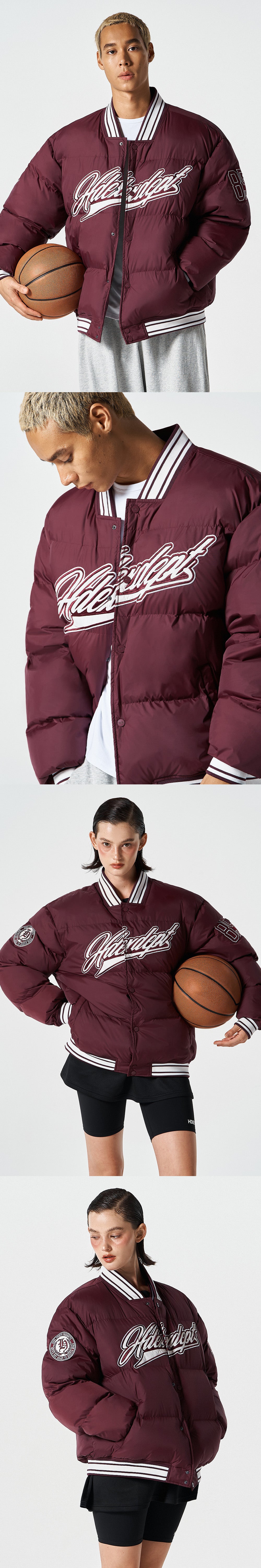 Padded Baseball Puffer Jacket