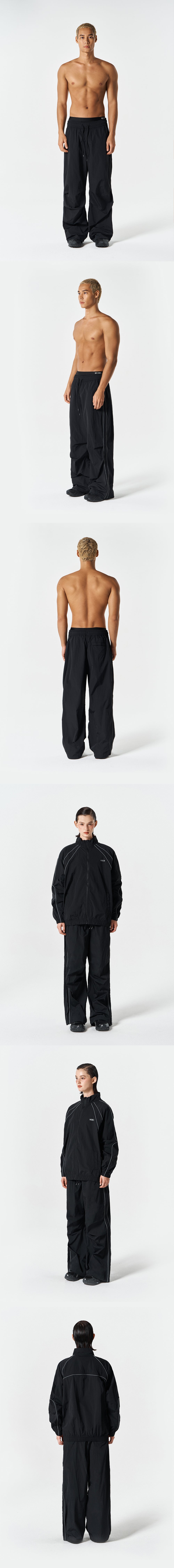 Piping Nylon Pants