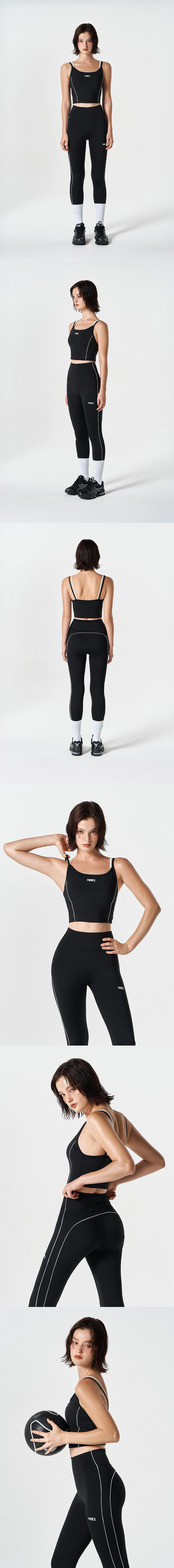 Womens Support Piping Layered Bra Top