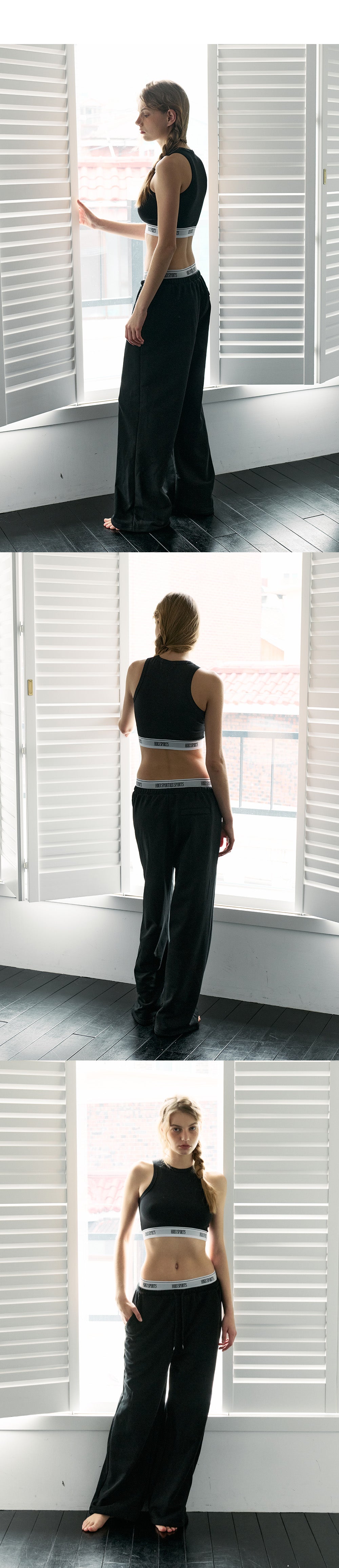Banding Retreat Double Layer Sweat Pants