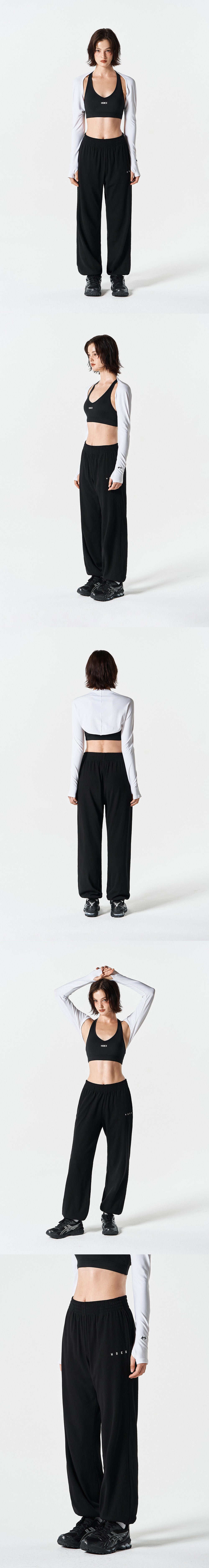 Ribbed Plain Jogger Pants