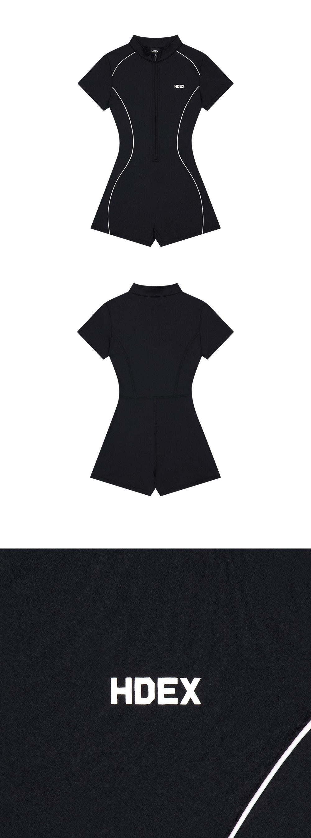 Womens Support Piping Short Sleeve Bodysuit