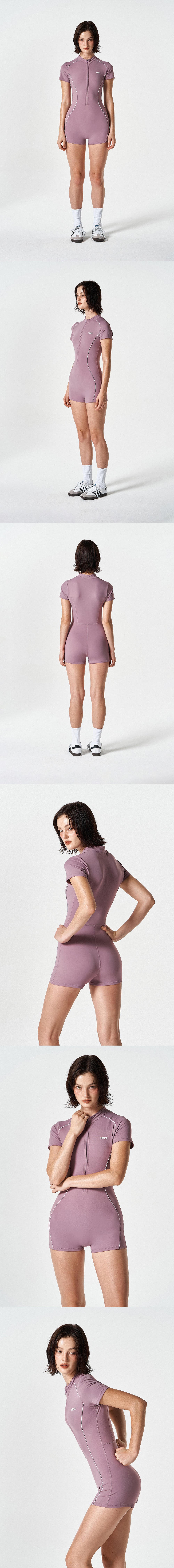 Womens Support Piping Short Sleeve Bodysuit