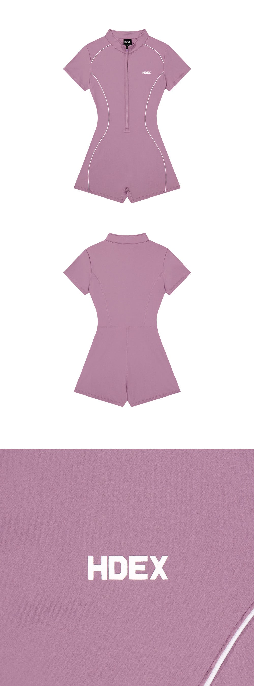 Womens Support Piping Short Sleeve Bodysuit