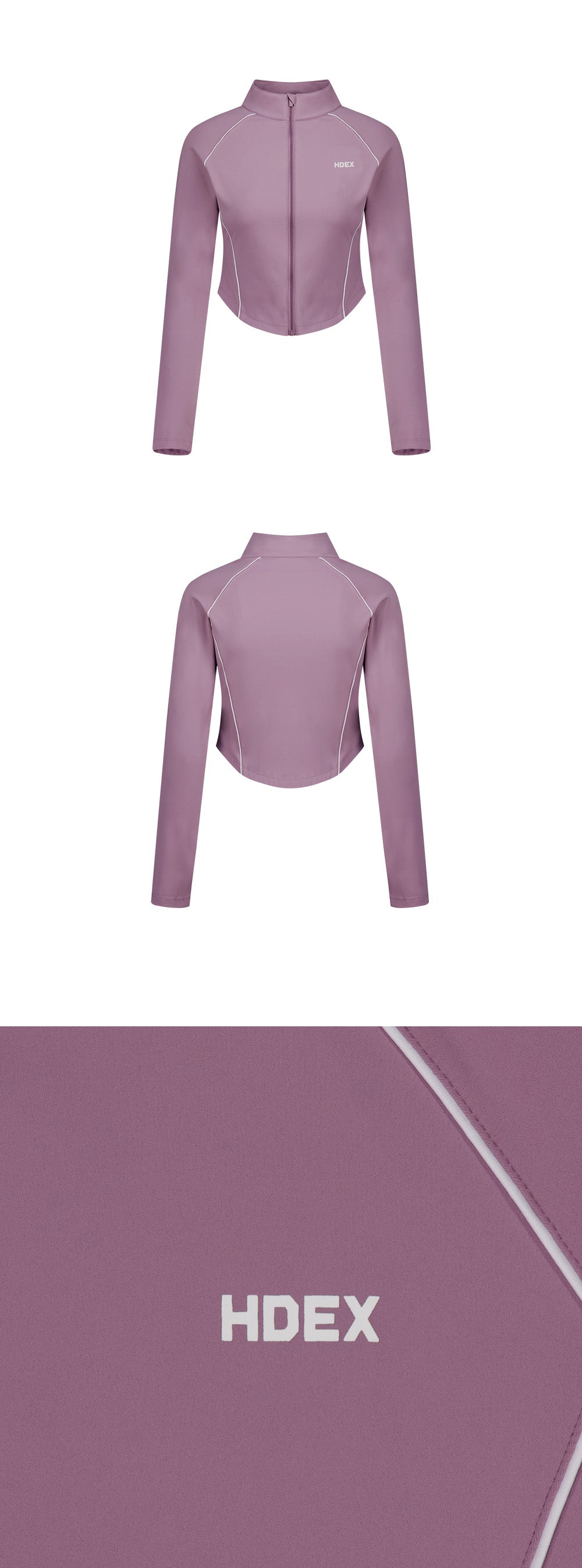 Womens Support Piping Zip-Up