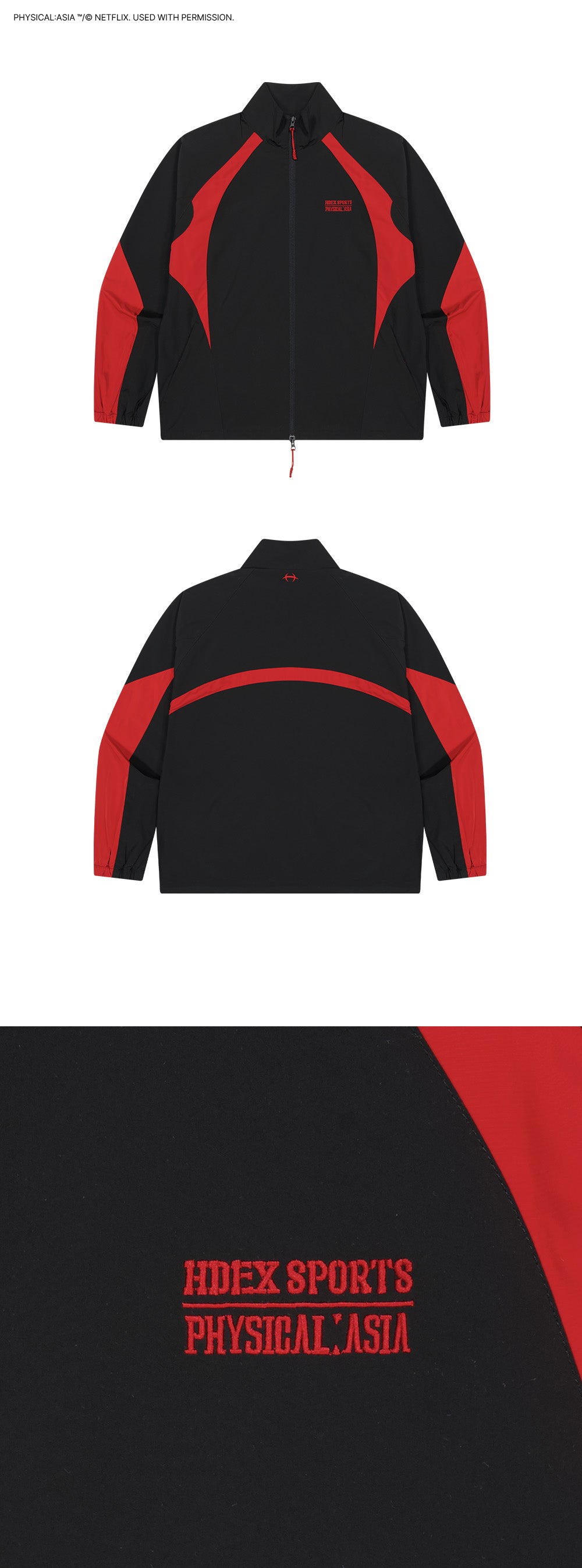 [HDEX X PHYSICAL: ASIA]  Color Block Jacket -Black