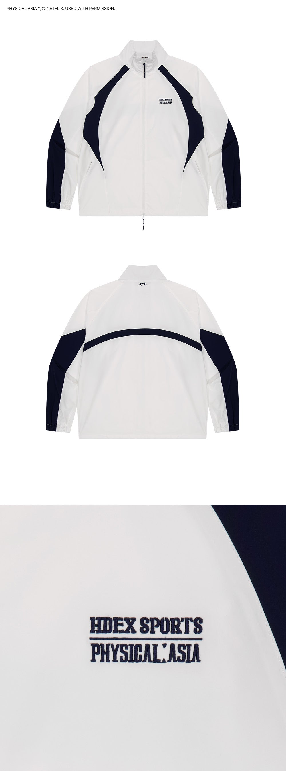 [HDEX X PHYSICAL: ASIA] Color Block Jacket-White