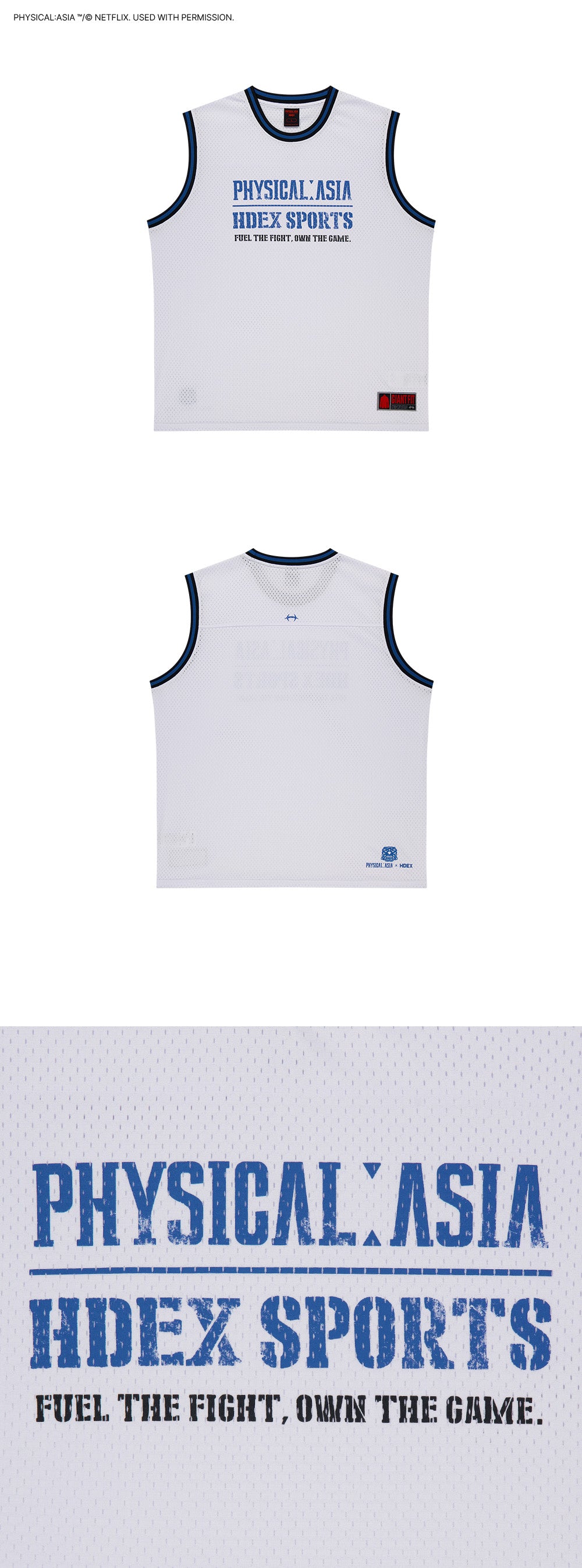 [HDEX X PHYSICAL: ASIA] Giant Fit Team Sleeveless-Blue
