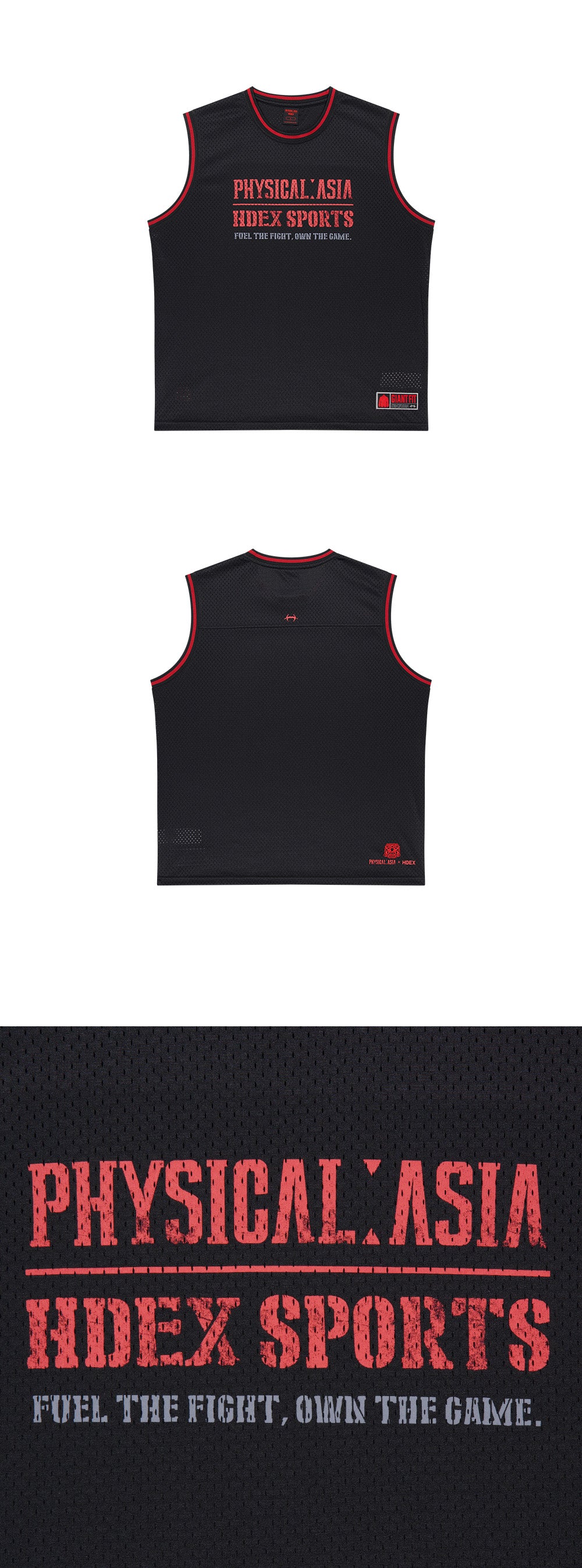 [HDEX X PHYSICAL: ASIA] Giant Fit Team Sleeveless-Red