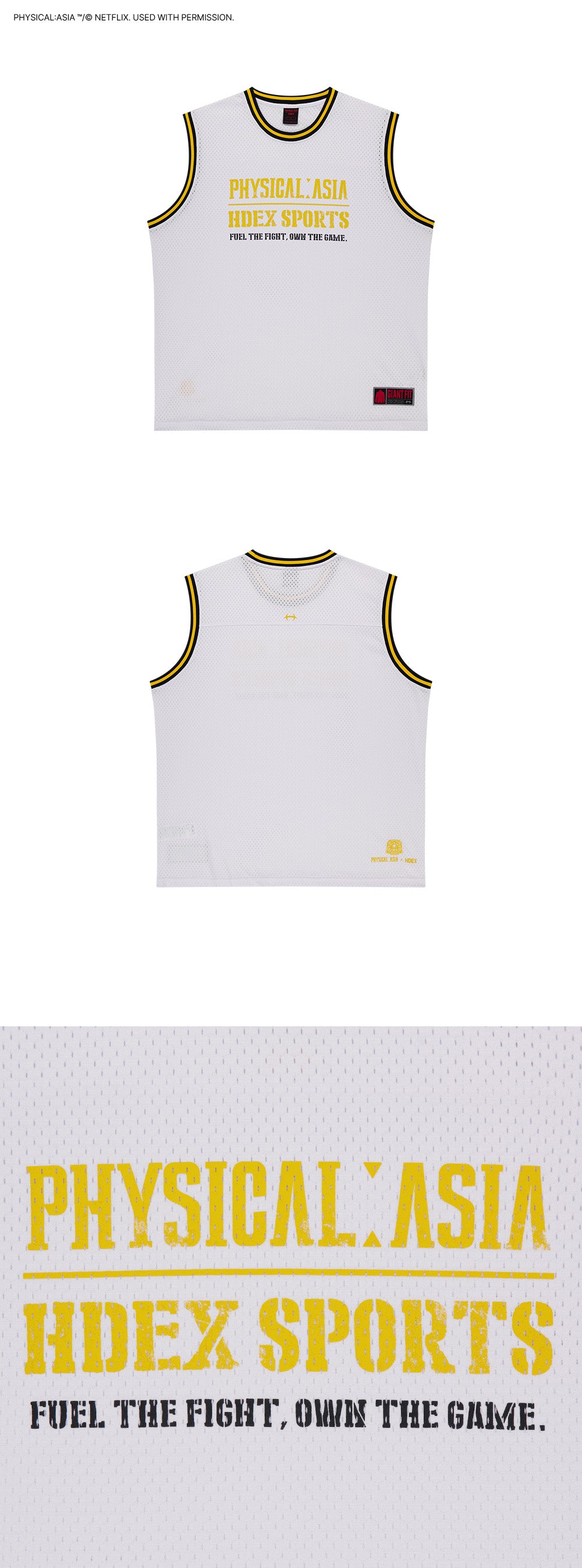 [HDEX X PHYSICAL: ASIA] Giant Fit Team Sleeveless-Yellow