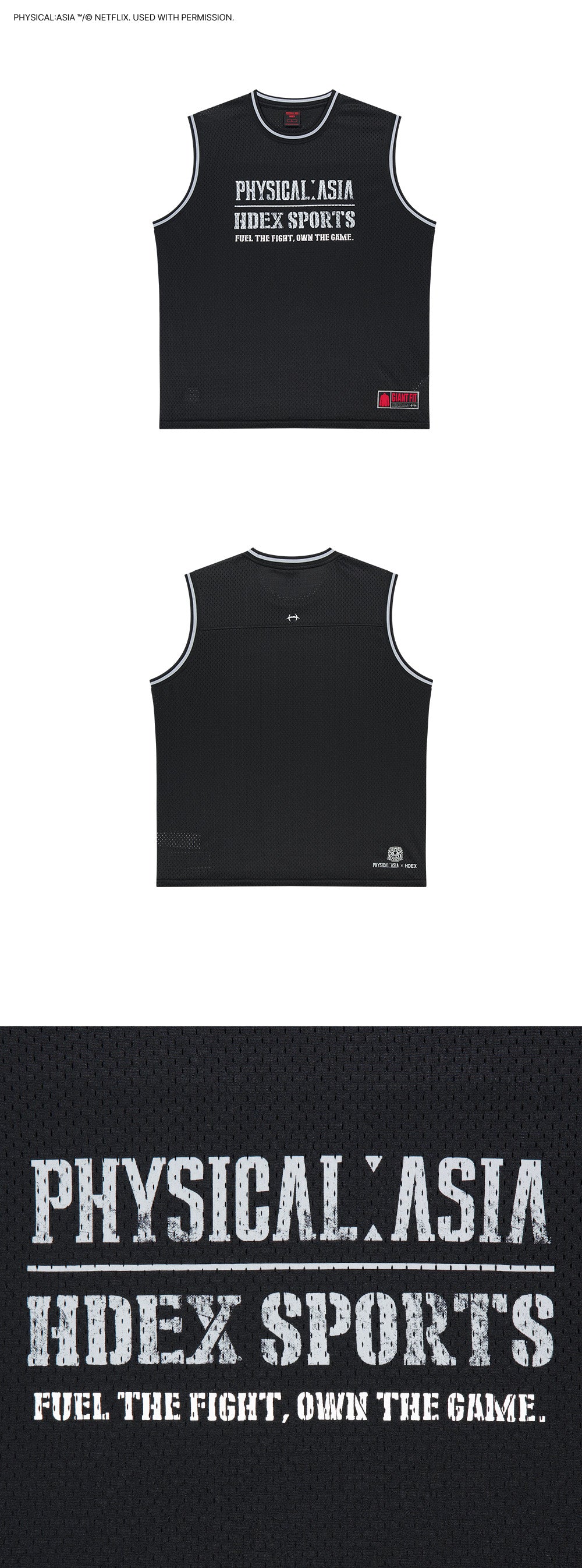 [HDEX X PHYSICAL: ASIA] Giant Fit Team Sleeveless-Light Gray