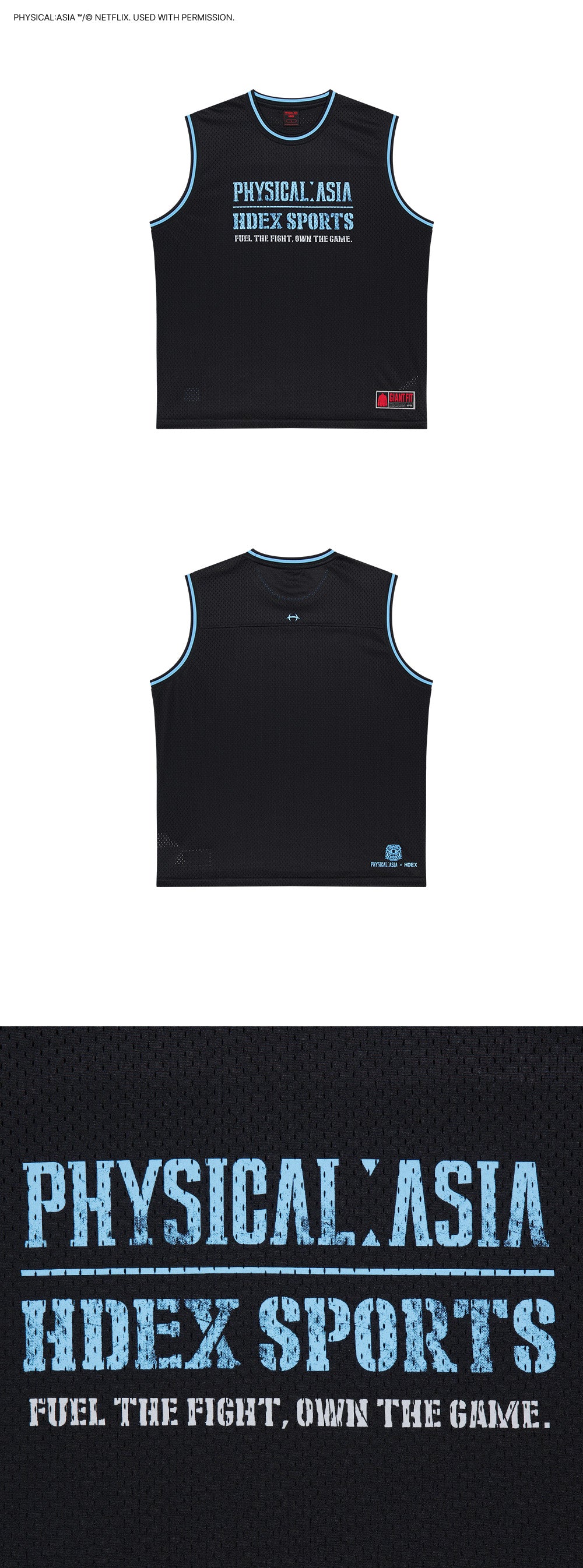 [HDEX X PHYSICAL: ASIA] Giant Fit Team Sleeveless-Sky Blue