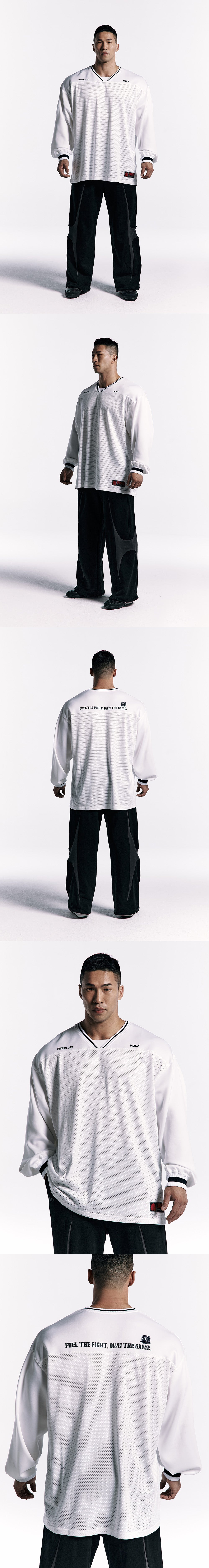 [HDEX X PHYSICAL: ASIA] Giant Fit Track Long Sleeve-White