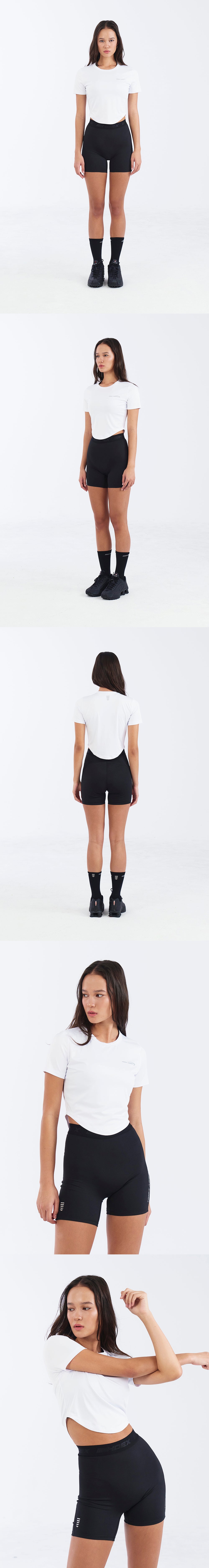 Women`s Assist Curved Hem Crop Short Sleeve