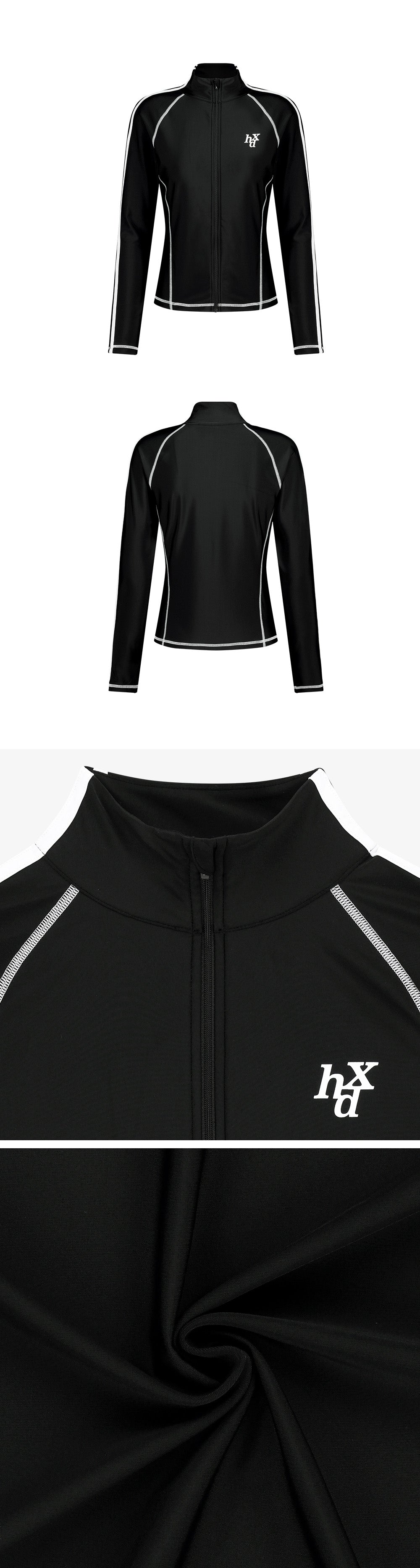 Women`s Track Zip-Up Rash Guard