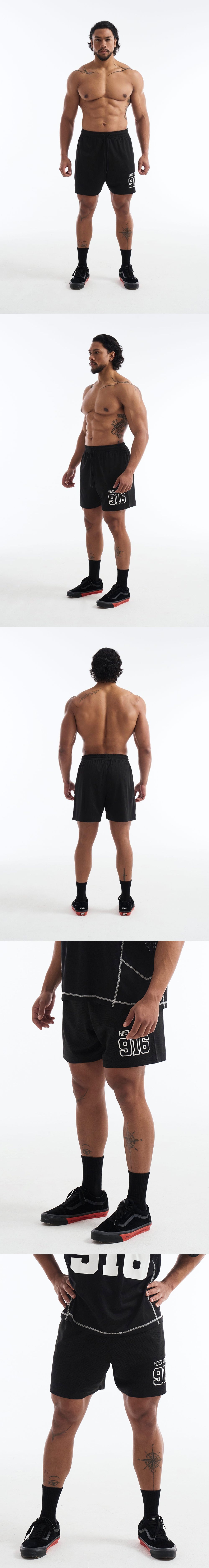 916 Solid Mesh Shorts