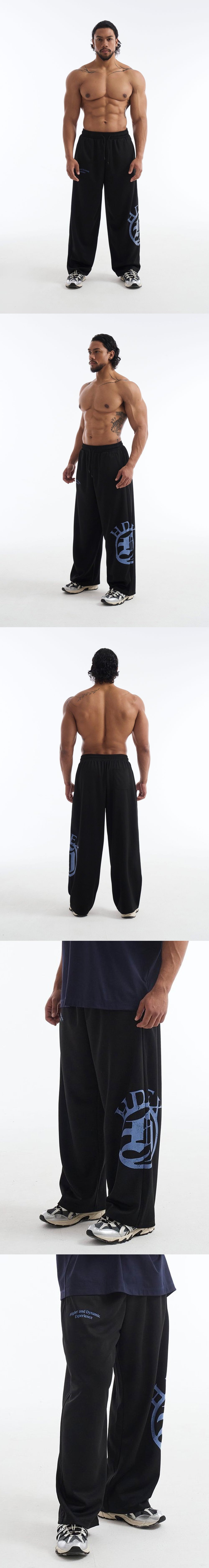 Crown Giant Fit Mesh Wide Pants