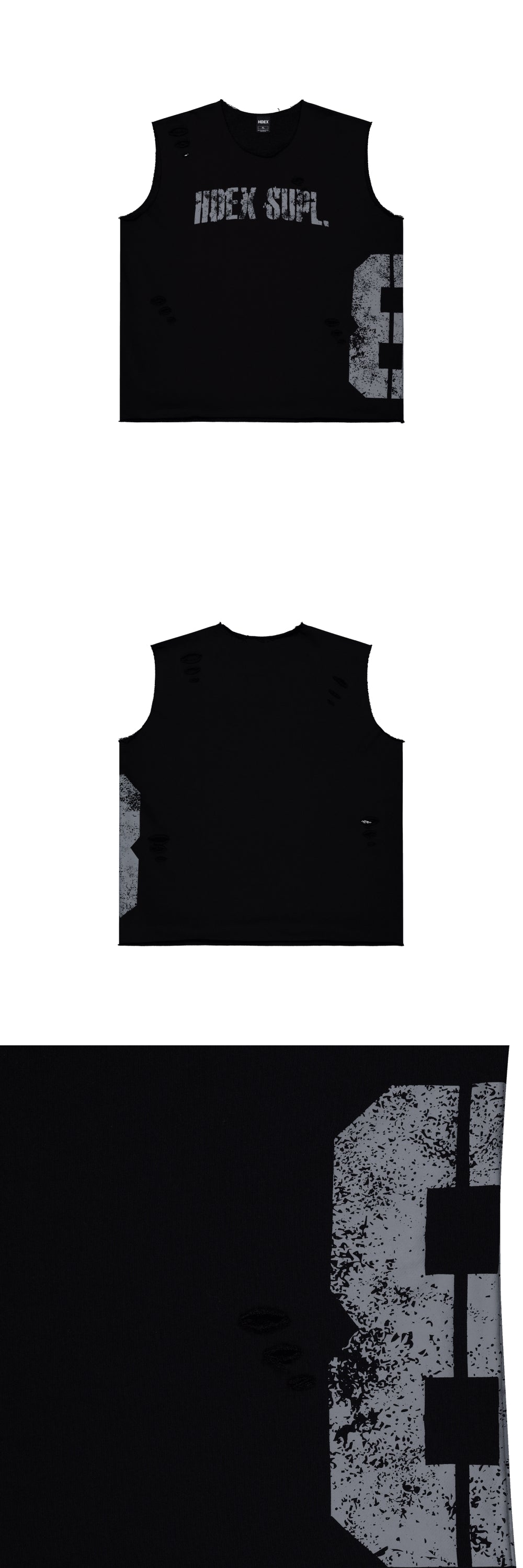 Number 8 Cut-Off Damage Sleeveless