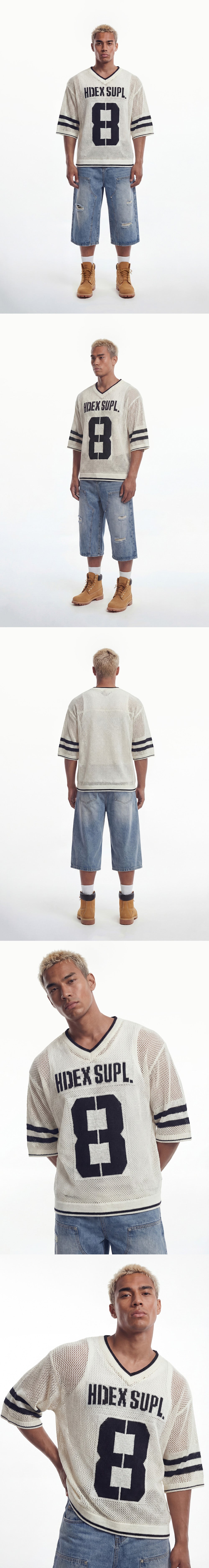 Number 8 Fishnet Rugby Knit