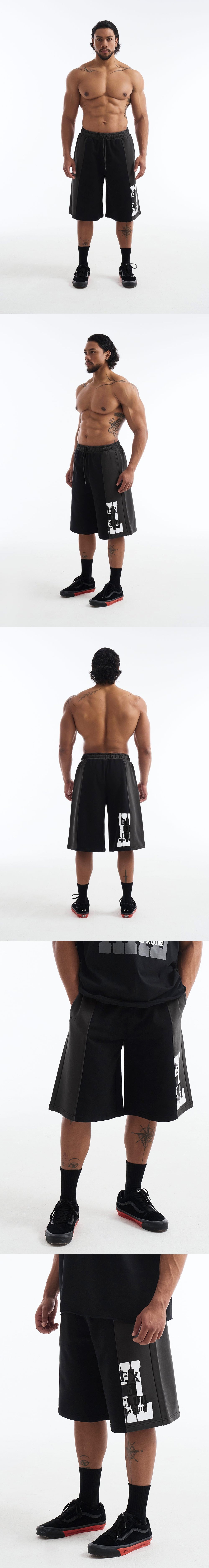 Lift Damage Block Sweat Shorts